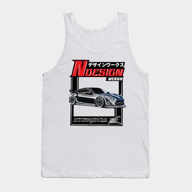 scion frs black blue Tank Top by naquash